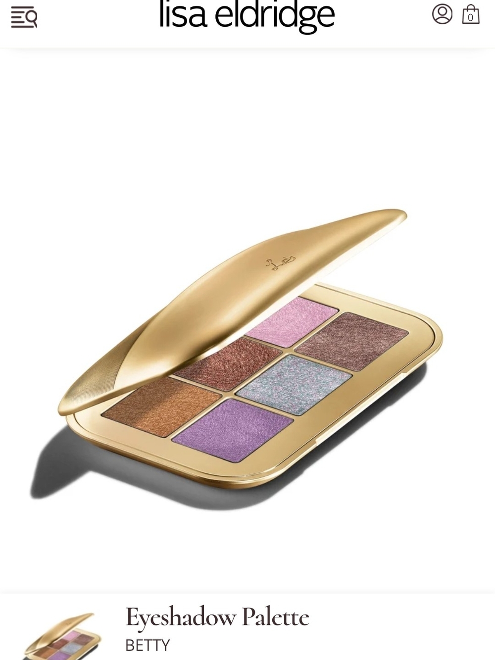 Lisa Eldridge Betty Eyeshadow Palette — Extremely Rare